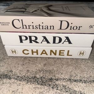 Christian Dior, Prada, and Chanel Book Set